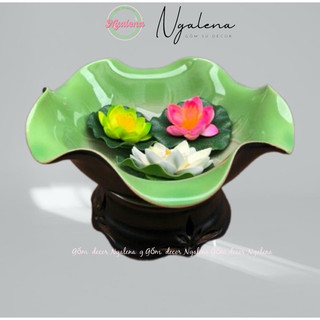Bát sen thả hoa minh đường tụ thuỷ gốm Bát Tràng men thuỷ tinh đủ size