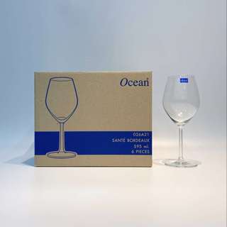 [ CHÍNH HÃNG] BỘ 6 LY VANG ĐỎ OCEAN SANTÉ BORDEAUX 1026A21 - 595ML