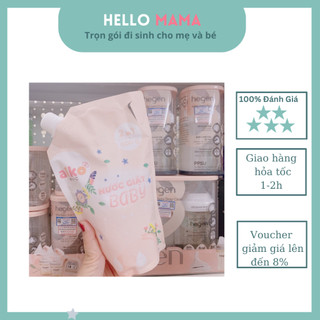 Nước giặt Aiko -TÚI 600 ML -thơm lâu và  dịu nhẹ, an toàn vs da nhạy cảm của bé ( chính hãng có hóa đơn)-Hellomama
