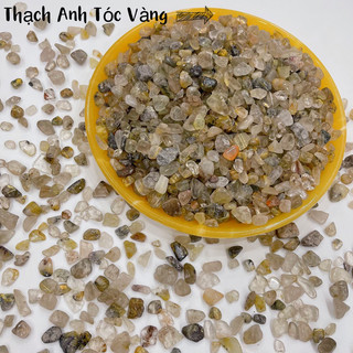 Vụn Đá Tóc Vàng Tự Nhiên Phong Thuỷ