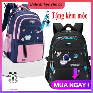 ( Hàng Loại 1- Kèm móc )Balo Chống Gù - Balo Đi Học Phi Hành Gia Cho Bé Tiểu Học Loại Cao Cấp Siêu Nhẹ Tiện Dụng