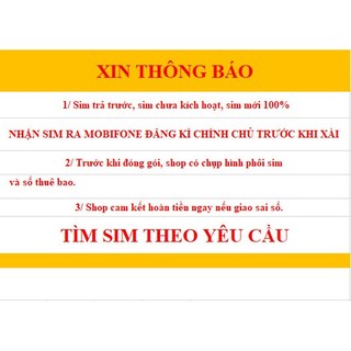 Sim số đẹp mobifone 09 giá rẻ