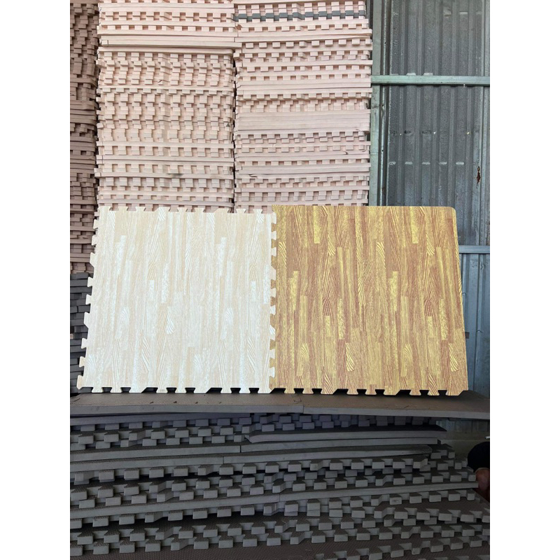 Thảm xốp lót sàn vân gỗ size 60x60x1cm