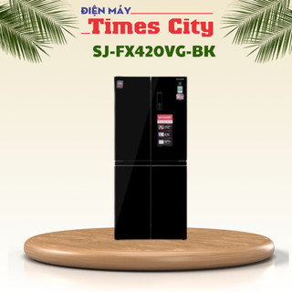 Tủ lạnh sharp inverter sj-fx420vg-bk mới 2022
