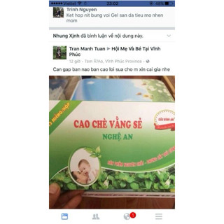Cao chè vằng sẻ lợi sữa Cầu bình An (hộp 30 miếng)