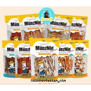 [DATE MỚI] KHÔ GÀ MUNZNIE CHO CHÓ BIG PACK 250-400GR