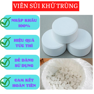 [Hàng Loại 1- Nhập Khẩu] Viên khử trùng đa năng, ngừa khuẩn làm sạch nước hồ bơi, mùi hôi dạng viên sủi 2g