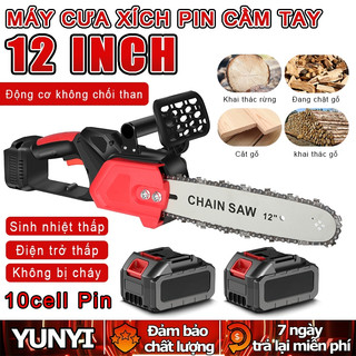Máy cưa xích pin Hitachi 199V, động cơ lõi đồng 100%, Lam dài 6 inch