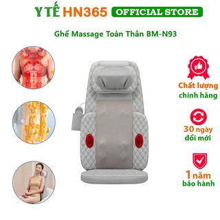 Ghế massage toàn thân beame bm-n93, đệm massage con lăn toàn thân hồng ngoại thế hệ mới
