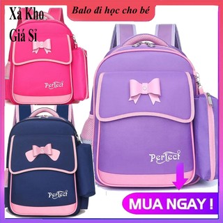 [CHẤT XỊN] Balo trang nhã cao cấp cho bé gái cấp 1 từ lớp 1 đến lớp 2 đi học, cặp sách chống thấm nước có phản quang