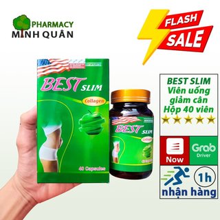 Giảm cân Best Slim Collagen⚡HÀNG CHÍNH HÃNG⚡Hộp40viên-An toàn, không mệt, không tác dụng phụ-MINH QUÂN