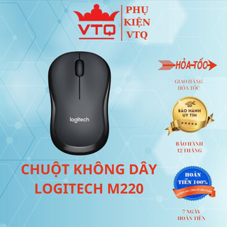 Chuột không dây LOGITECH M220 Silent giảm tiếng ồn.Hàng chính hãng tặng kèm pin AA