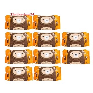 Combo 10 gói khăn ướt agi ko mùi 100 tờ hsd 2026