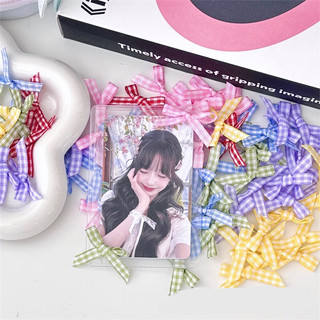 Set 5 nơ mini sọc trang trí diy gói hàng