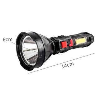 Đèn pin LED đa năng L822, chống mưa, có đèn COB bên hông