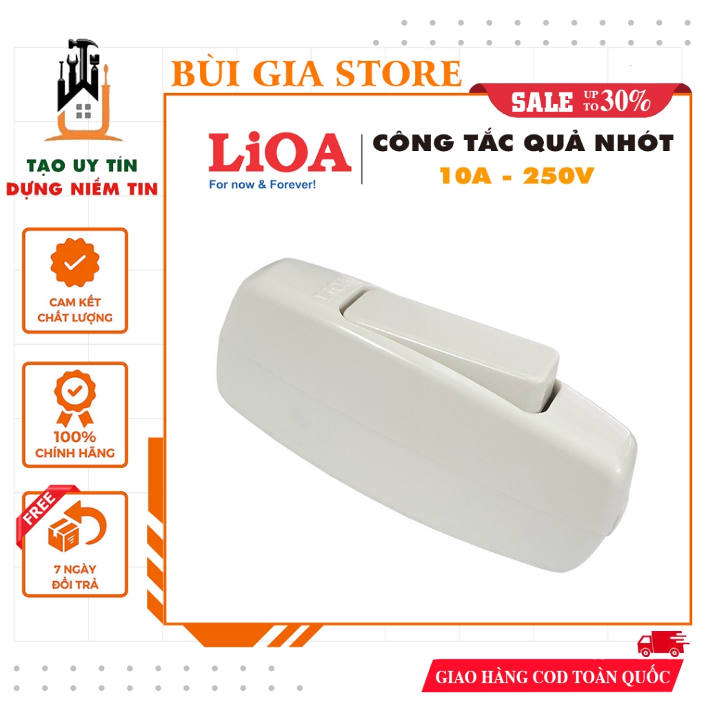 Công tắc quả nhót LiOA 10A - 250V