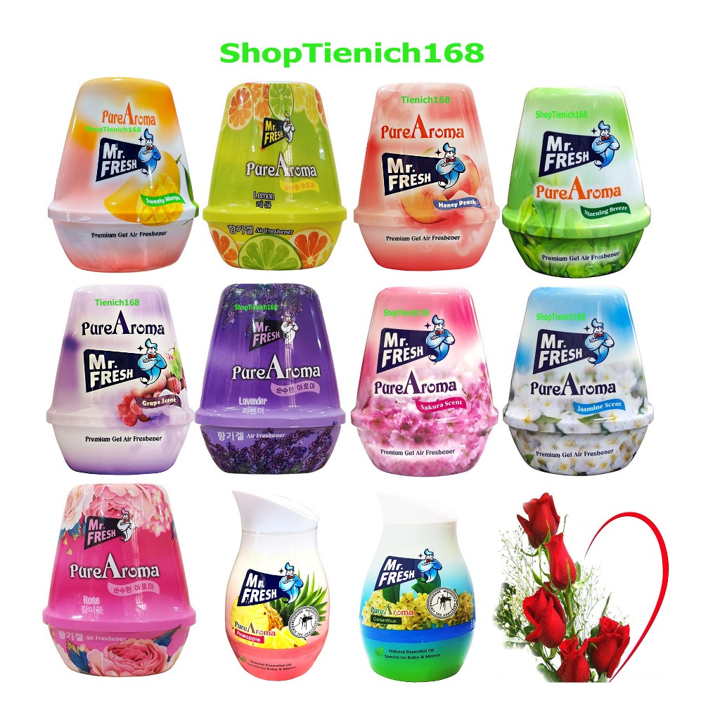 Sáp thơm đuổi muỗi Mr.fresh  200g Nhiều hương