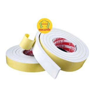 Băng dính xốp vàng 2 mặt đủ kích cỡ, băng keo xốp vàng