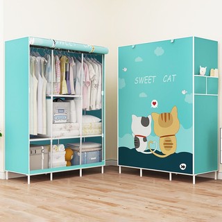 Tủ quần áo vải , tủ vải Đựng Quần Áo Tủ Vải 3D Khung Thép 2,3 Buồng Có Bảo Hành Miễn Phí Vận chuyển