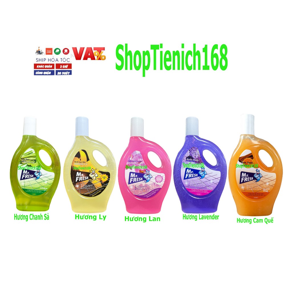 [THƠM- SẠCH SÀN NHÀ]- Nước thơm lau sàn Mr.Fresh 1.1L