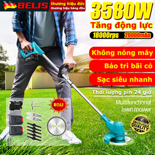 Máy cắt cỏ pin công nghiệp dùng pin chân MAKITA 40v Lưỡi cắt 10 inch, Không chổi than, Công suất khủng 2400w