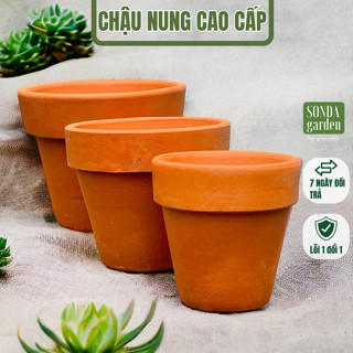  Chậu đất nung nâu SONDA Garden chậu trồng sen đá chậu trồng cây siêu đẹp lỗi 1 đổi 1 