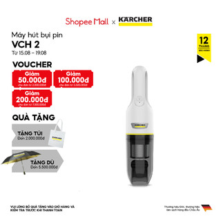 Máy hút bụi cầm tay mini dùng pin Karcher VCH 2 công suất 70w bảo hành đến 18 tháng