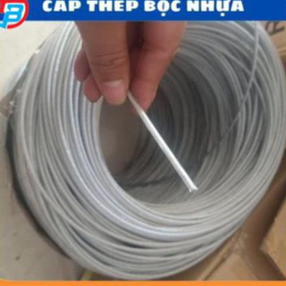 Dây cáp thép bọc nhựa 2mm, 3mm, 4mm ,5mm, 6mm, 8mm, cáp lụa bọc nhựa 2ly, 3ly, 4ly, 5ly, 6ly, 8ly
