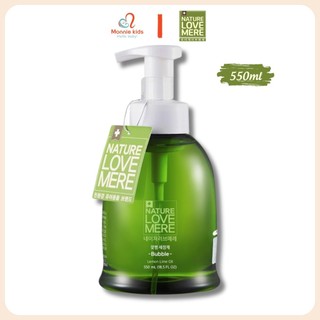  Nước rửa bình hữu cơ Nature Love Mere cho bé 550ml dung dịch rửa bình sữa tạo bọt - Monnie Kids 