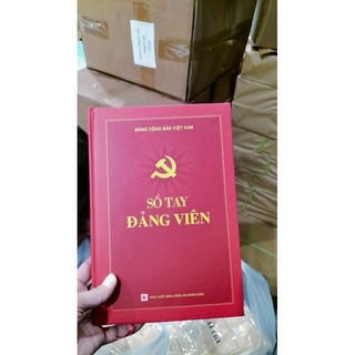 Sổ tay đảng viên bìa cứng, kích thước 16*24cm 200trang (sll ib shop )