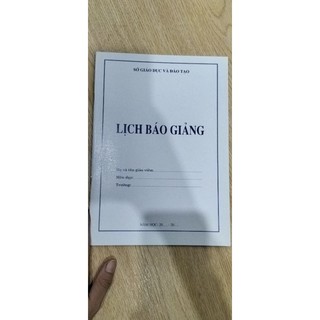 (2 quyển ) Lịch báo giảng cấp 2, cấp 3 ( khách Hà Nội xem kỹ trước khi đặt hàng)