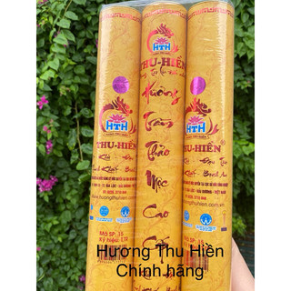  Combo 3 ống hương trầm thảo mộc cao cấp Thu Hiền chính hãng dài 38cm đậu lộc tàn trắng 