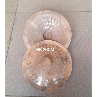 Nạo bạt bằng đồng, chập cheng đồng Việt Nam (1 cặp) ( đen nâu )