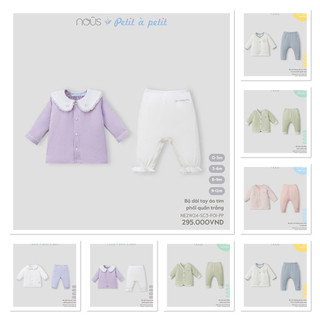 Bộ dài tay nous từ 0-12m