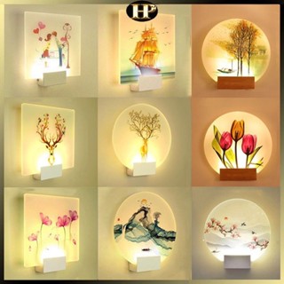 Đèn cầu thang, đèn tường phòng khách led 3 chế độ sáng