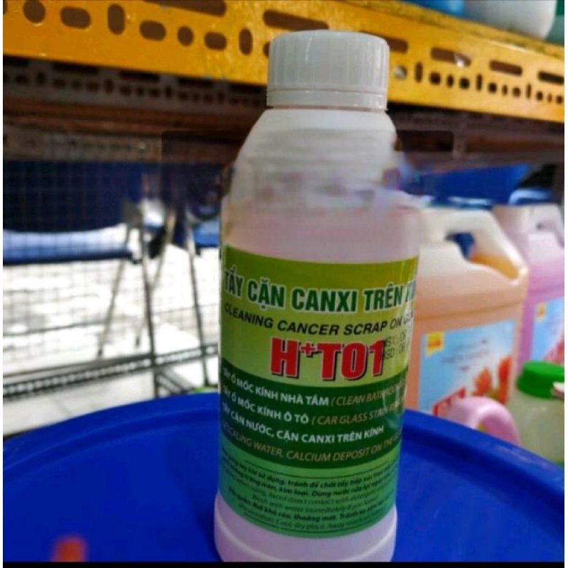 Chất tẩy cặn canxi trên kính H+T01