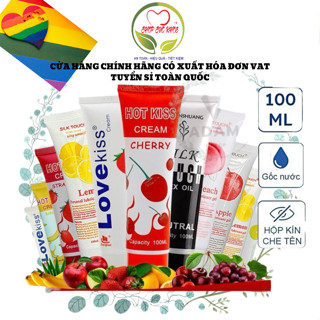 Gel Bôi Trơn Love Kiss 100ml Hương Trái Cây, Trơn Mượt, Chính Hãng Giá Tốt