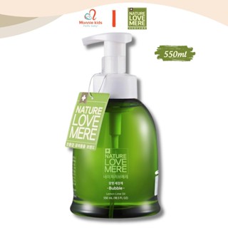 Nước rửa bình sữa Nature Love Mere cho bé 550ml, dung dịch rửa bình hữu cơ tạo bọt - Monnie Kids