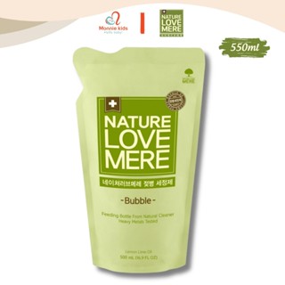 Nước rửa bình sữa cho bé Nature Love Mere 500ml, dung dịch vệ sinh bình hữu cơ tạo bọt - Monnie Kids