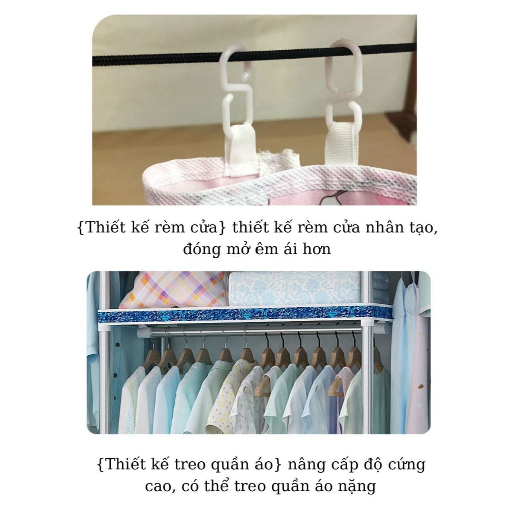 Tủ Quần Áo Tủ Vải Kệ Treo Quần Áo ,Tủ Vải Khung Thép 5 Buồng BH12 Tháng Đựng Quần Áo Vải Khung Thép | BigBuy360 - bigbuy360.vn
