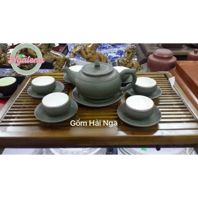 Bộ ấm chén tử sa Bát Tràng - Hàng nghệ nhân