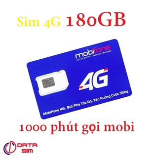 Sim 4G mobifone local 180GB gọi nội mạng miễn phí 0đ