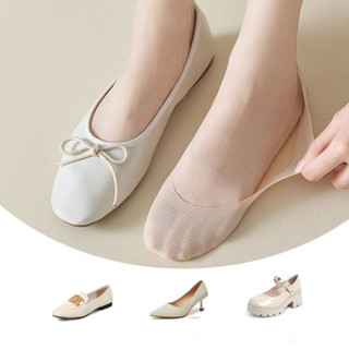 Tất nữ đeo hài búp bê nửa chân chống trơn