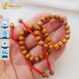 Vòng Tay Cho Bé Hạt Gỗ Dâu Tằm Trơn 6 Li Bình An May Mắn Ăn Ngon Ngủ Ngon  - DIY Tuệ Lâm