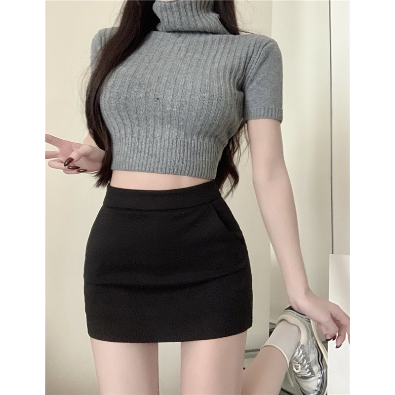 Chân váy ngắn chữ A dáng ôm [ có lót quần ]chất umi co giãn mềm mại tôn dáng Women | BigBuy360 - bigbuy360.vn