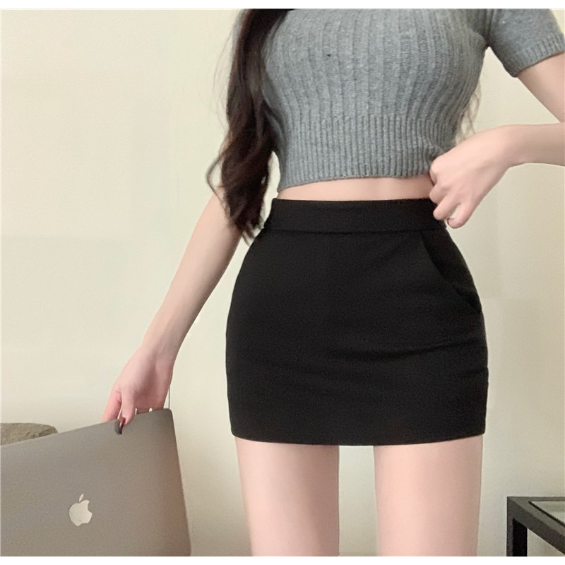 Chân váy ngắn chữ A dáng ôm [ có lót quần ]chất umi co giãn mềm mại tôn dáng Women | BigBuy360 - bigbuy360.vn