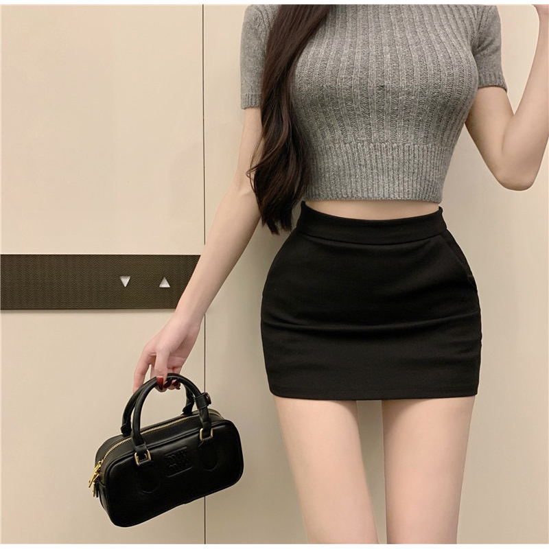 Chân váy ngắn chữ A dáng ôm [ có lót quần ]chất umi co giãn mềm mại tôn dáng Women | BigBuy360 - bigbuy360.vn