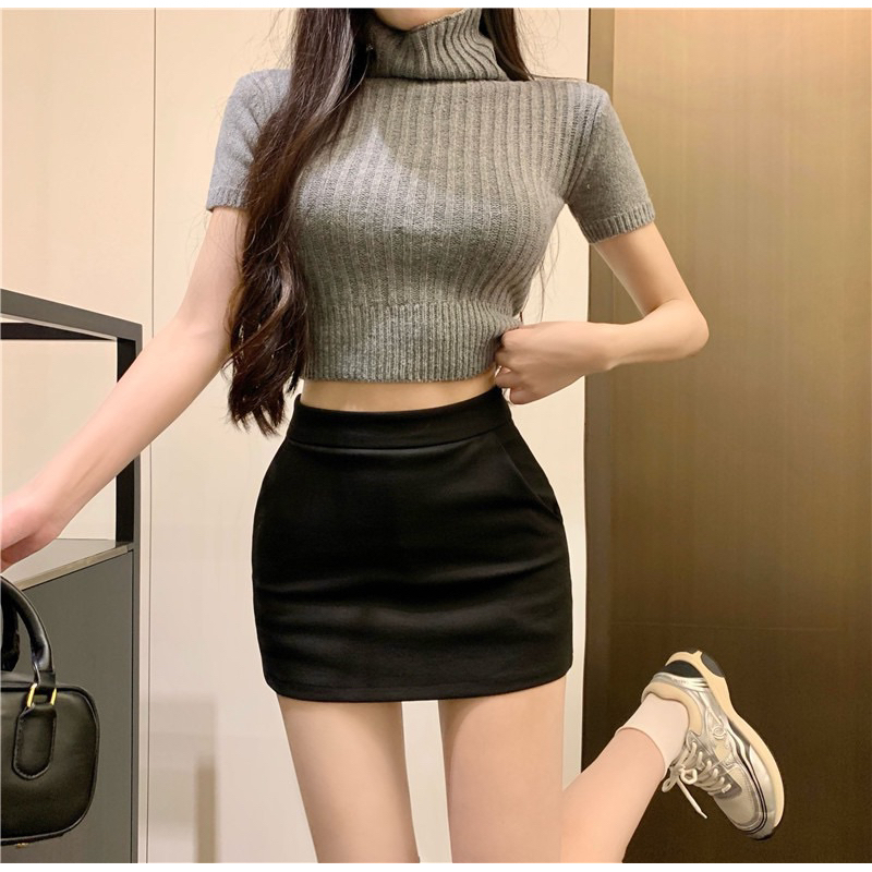 Chân váy ngắn chữ A dáng ôm [ có lót quần ]chất umi co giãn mềm mại tôn dáng Women | BigBuy360 - bigbuy360.vn