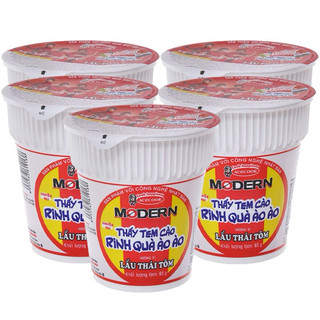 [HÀNG MỚI VỀ] Combo 5 ly mì Modern Acecook lẩu Thái tôm ly 67gr