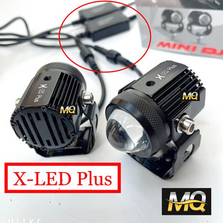 Đèn Trợ Sáng Mini Bi Cầu Mini X-LED Plus Xe Máy Chính Hãng Nguồn Nhôm M3MINI